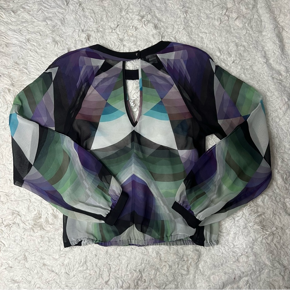 Bebe Multicolor Abstract Pattern Top - image 4